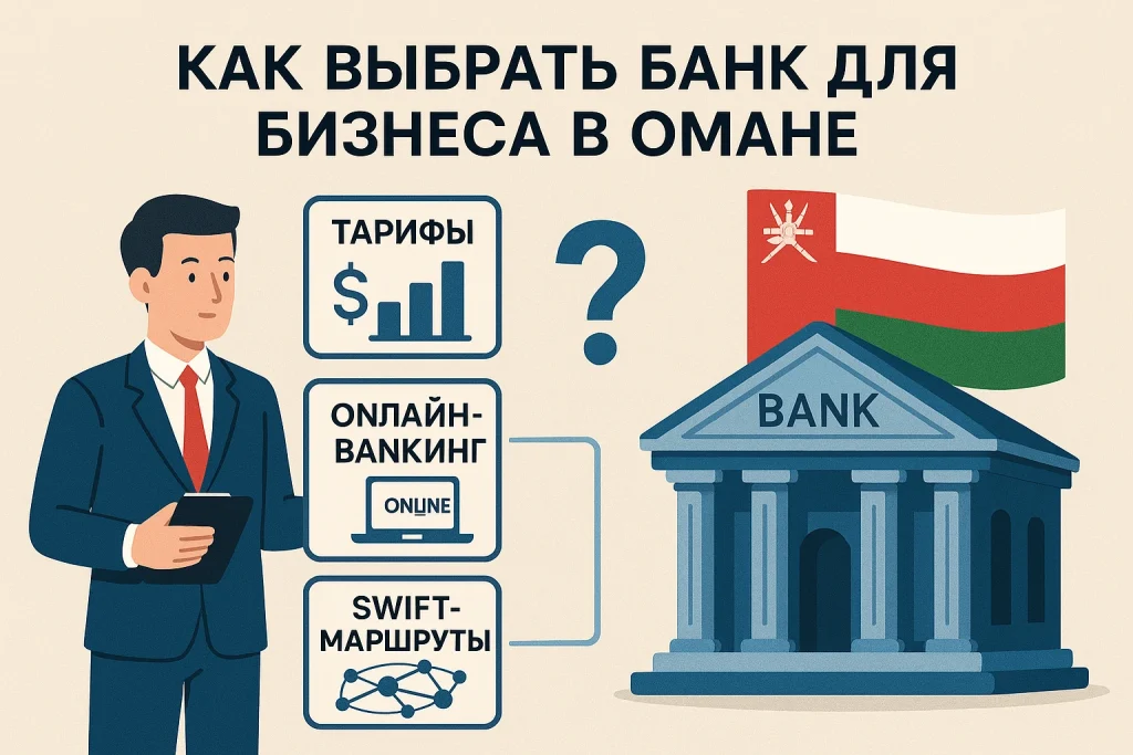 Как выбрать банк для бизнеса в Омане: сравнение тарифов, онлайн-банкинга и SWIFT-маршрутов