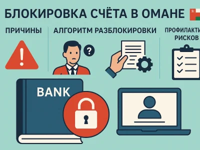 Блокировка счёта в Омане: причины, алгоритм разблокировки и профилактика рисков